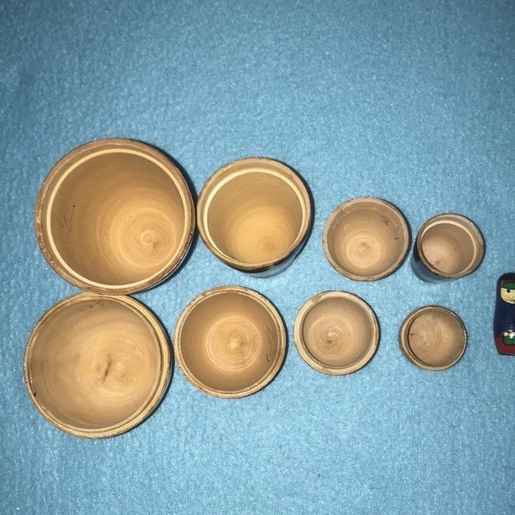 Russian nesting dolls Soldiers wooden vintage decoration - Picture 3 of 6